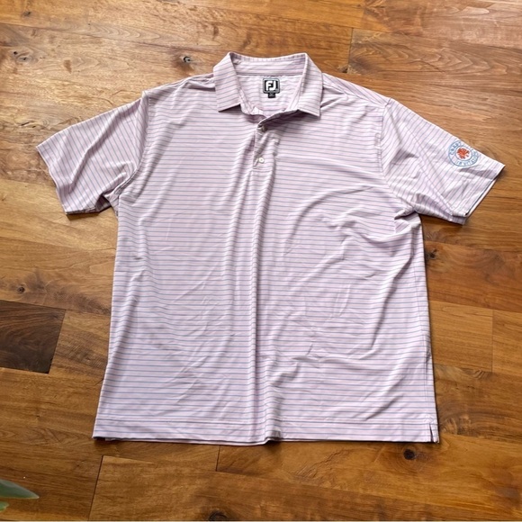 FootJoy FJ Athletic Fit Golf Polo Shirt Crest Invitational Oaktree Golf - Picture 1 of 7